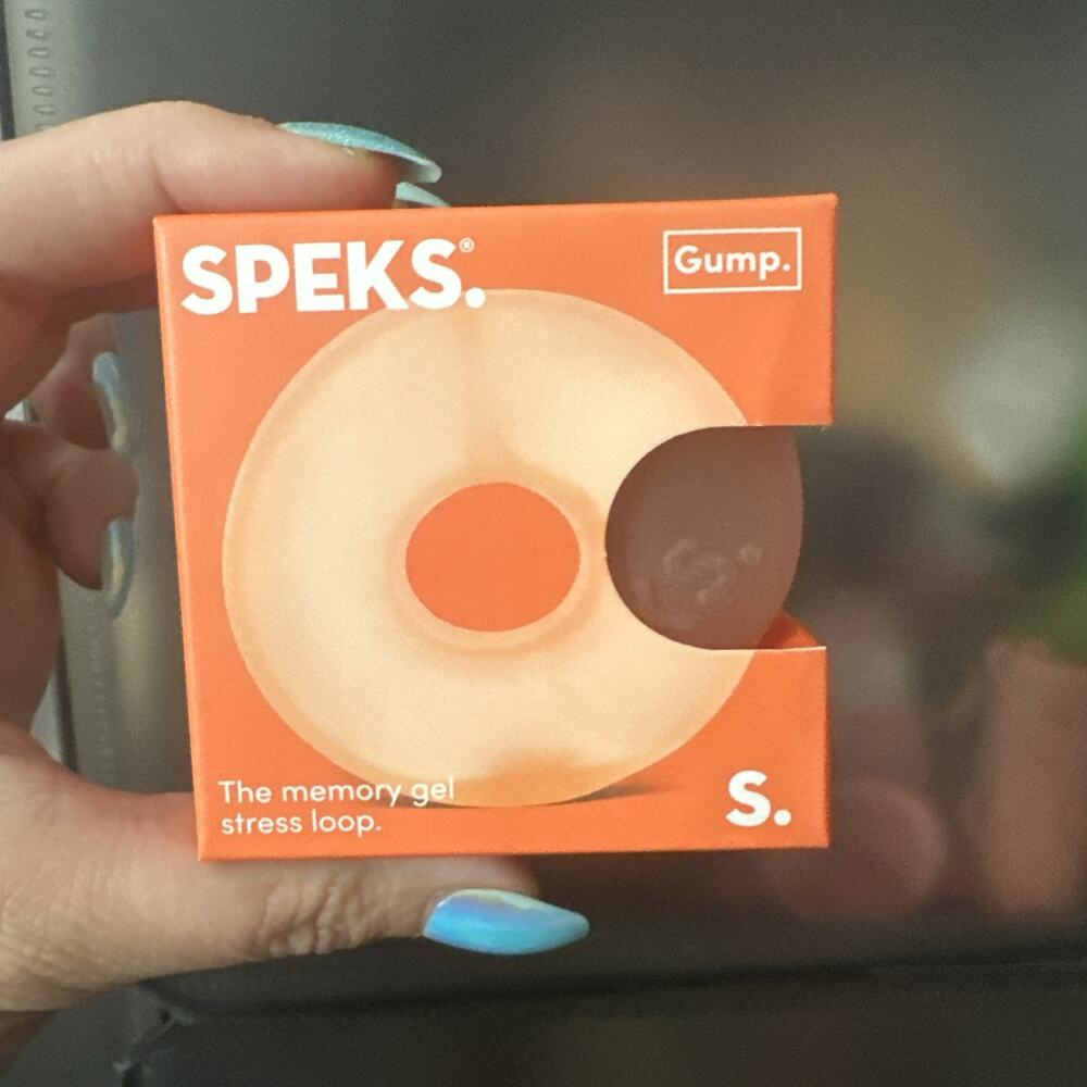 Speks Gump REEF Memory Gel Loop Squeeze Donut New Soft Palm Sized Orange
